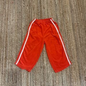 Ziggy Zaza Kids Red Casual Track Pants with White Side Stripe